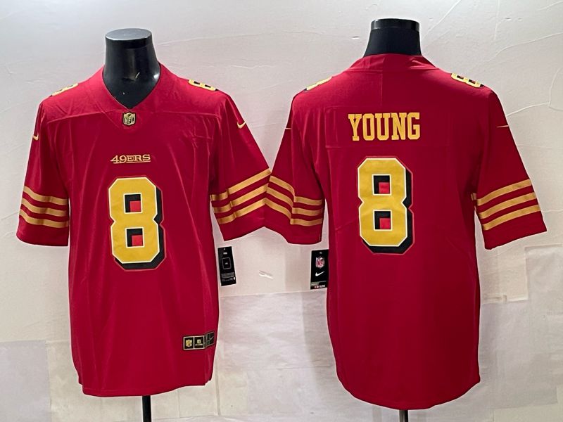 Men Nike San Francisco 49ers #8 Young Red Limited NFL 2025 Jersey 0026